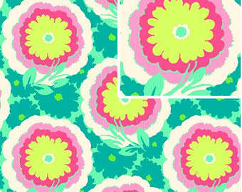 Amy Butler Soul Blossoms Quilting Fabric (Buttercups in pink) 0.5 yard - Rare OOP