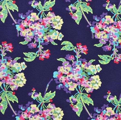 Amy Butler Love Quilting Fabric (Water Bouquet in Indigo) 1 yard - Rare OOP