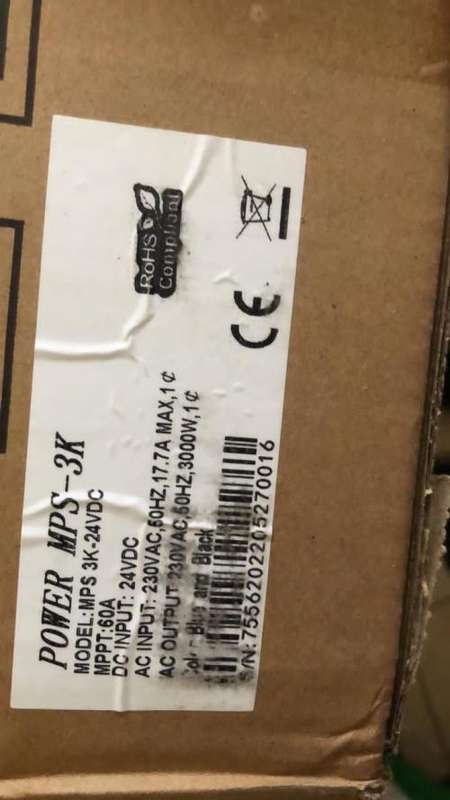 24v 3kva 3000w hybrid inverter MPPT