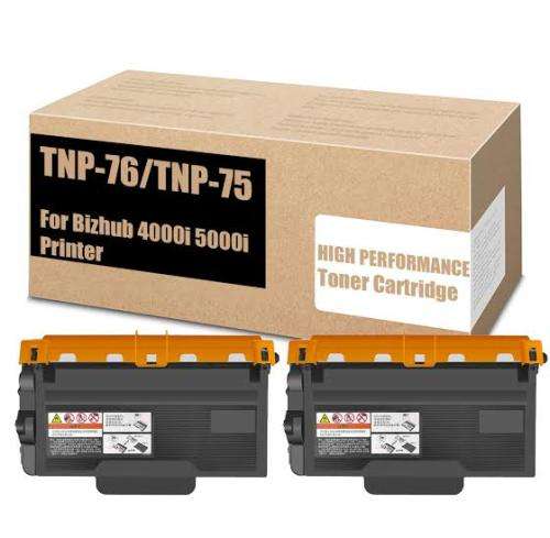 Konica Minolta TNP75  TNP76 toner cartridge X 2