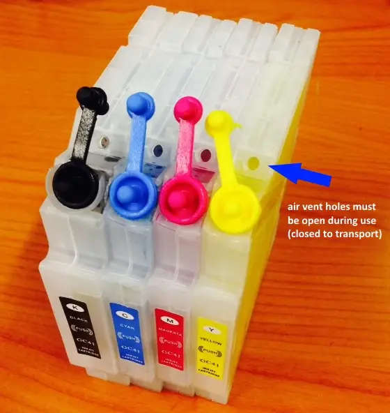Ricoh GC41 refillable ink cartridge x 4