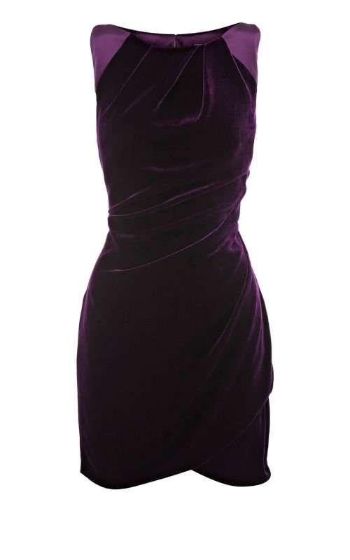 PURPLE draped velvet mini club evening formal cocktail party dress size S M L !!!