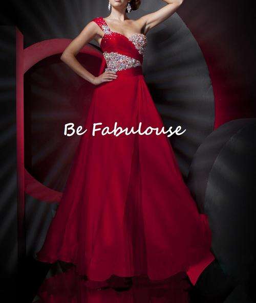 NEW COLLECTION RED one shoulder studded Matric farewell evening beaded dress !!!