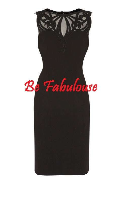 READY MADE black red blue pencil evening cocktail party dress size S M L