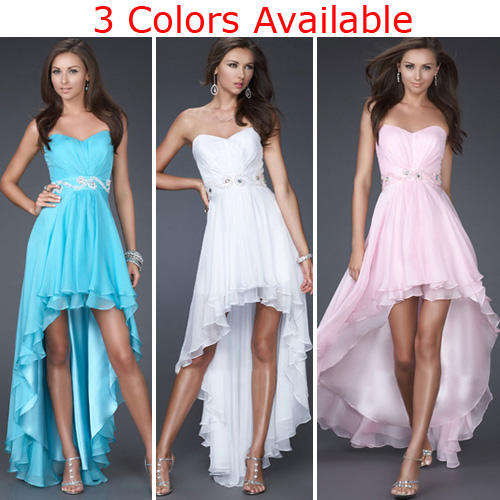 Affordable White pink blue chiffon pleat off shoulder lace up back Matric farewell  dress SEXY !!!