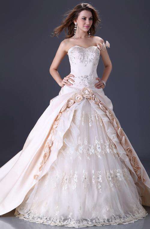 AFFORDABLE collection CHAMPAGNE off shoulder lace up back Wedding dress !!!