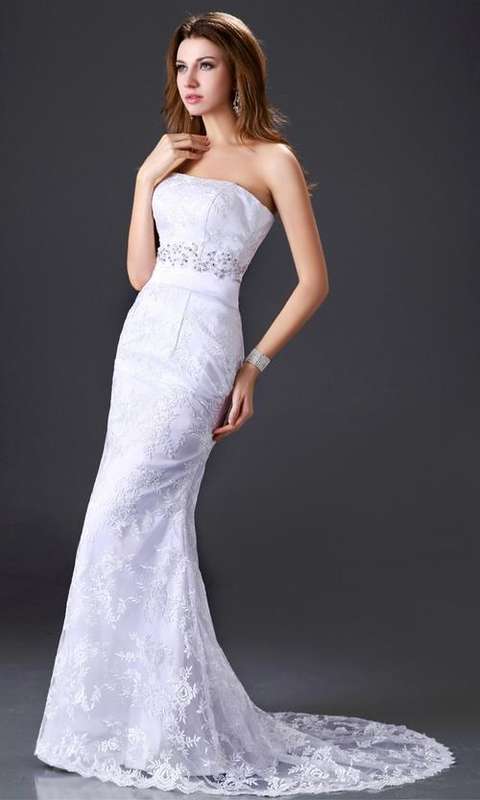 AFFORDABLE collection WHITE LACE off shoulder lace up back Wedding party dress SEXY !!!