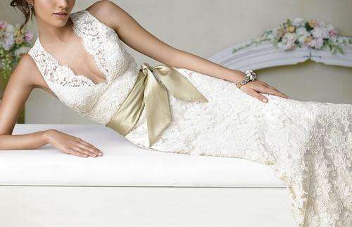 AFFORDABLE collection deep V back lace White Ivory size 2-16 USA in stock !!!