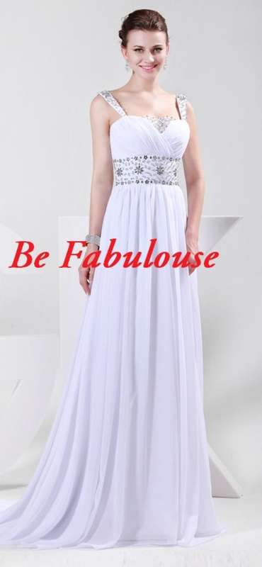 White chiffon gorgeouse evening matric prom wedding cocktale dress !!!