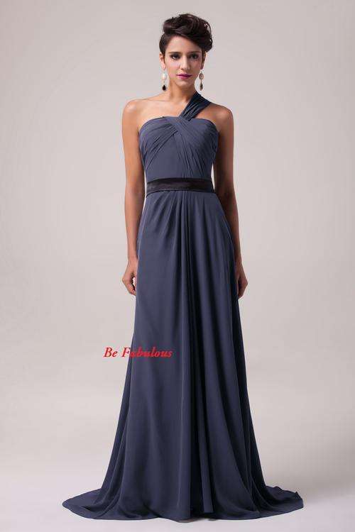 NEW INN Purple one shoulder chiffon cocktale dress !!!