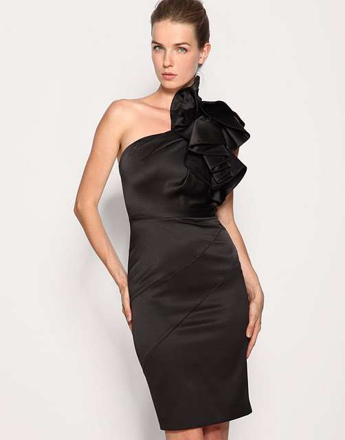 Karen Millen design black / beige flower evening cocktail party dress size S M L