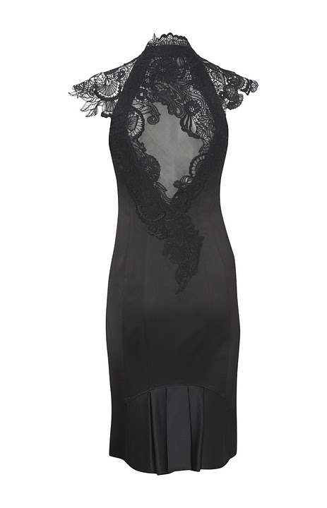 Karen Millen design lace black / beige evening cocktail party dress size S M L