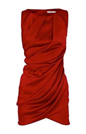 Karen Millen design beige / red evening formal cocktail party dress size S M L