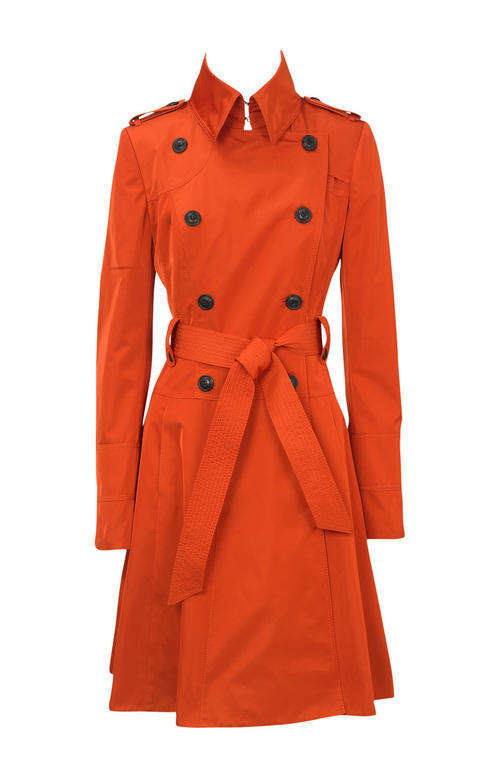 Orange / black trench coat size S M L !!!