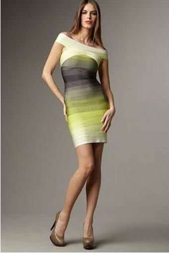 Yellow white bondage pencil evening formal cocktail party dress size S M L !!