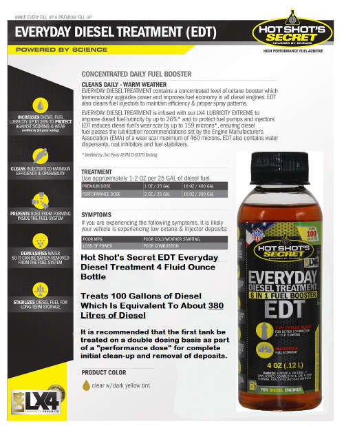 Hot Shot`s Secret EDT Everyday Diesel Treatment