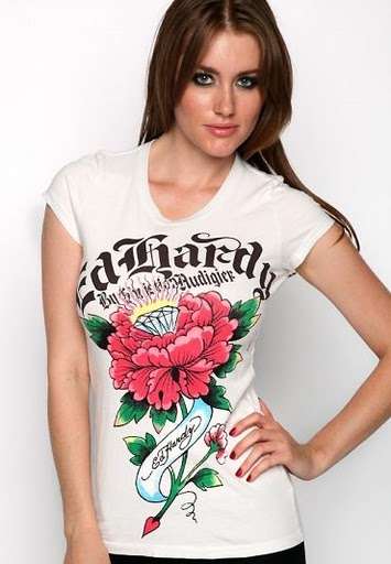 Ed Hardy womens Tshirts and vests