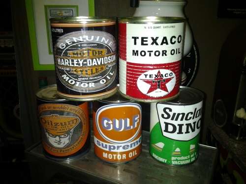 novelty oil cans