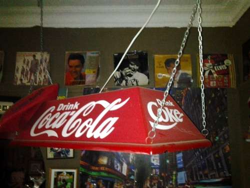 coca cola pool table light