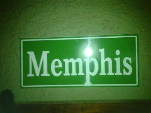 memphis usa roadsign