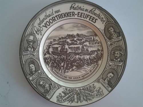 royal doulton voortrekker eeufees plate.16 desember 1938.