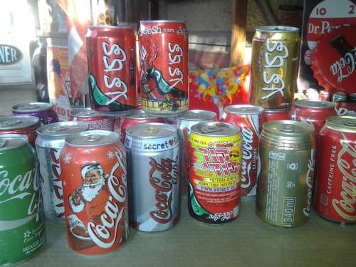 collectable coke cans