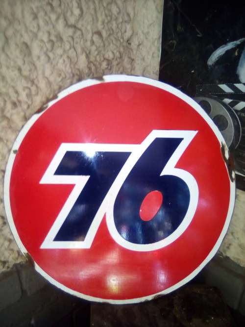 76 Metal sign