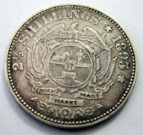 SCARCE 1895 2/5 SHILLING - GOOD CONDITION