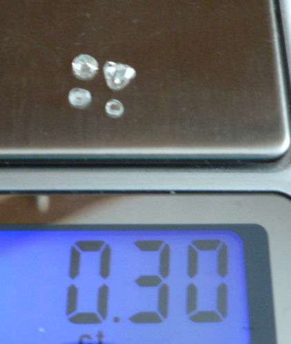 WOW!! ANTIQUE ROSE CUT DIAMONDS - 0.30 CT IN TOTAL - 4 PIECES