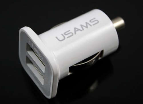 Mini Dual 2 Port USB Car Charger Power Adapter