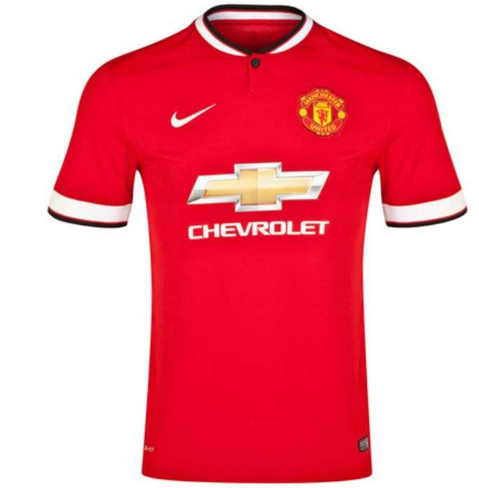 MANCHESTER UTD FC 2014/2015 HOME SHIRT SOCCER / FOOTBALL JERSEY - SIZE M