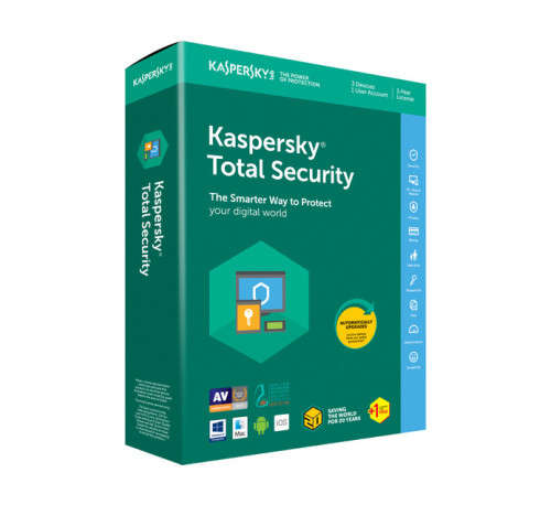 Kaspersky Total Security 2021 | 3 Devices | 1 Year | PC/Mac/Android | Online Code