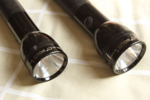 Two Maglite 2D Cell Flashlights - Black