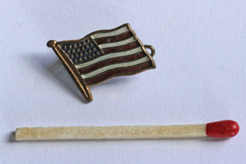 Stars and Stripes Flag Enamel Brooch badge/pin