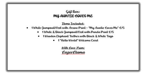 Auntie Loves Me Combo