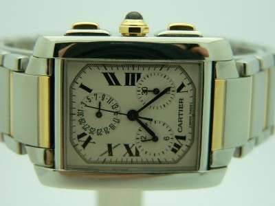 Cartier Tank Chronograph 18K & SS Mint condition*** Urgent***Final Price Drop