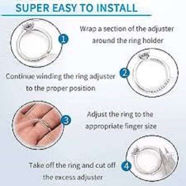 4Pc Loose Ring Size Adjuster