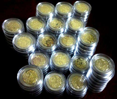 2011 SARB 90th Anniversary R5 Coins in Capsules (Uncirculated)