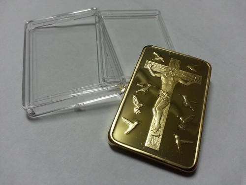 The Ten Commandments "Jesus Christ" One Troy ounce 100Mils .999 Fine Gold-plated Clad