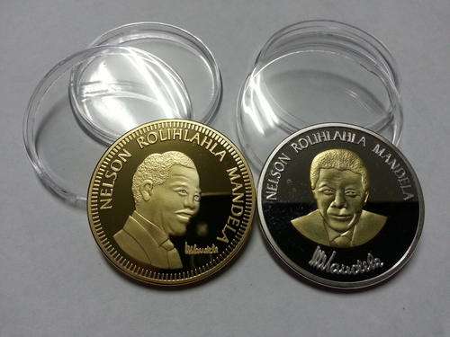 "FATHERS DAY SPECIAL - Only 5 Sets" Twin set "Mandela 10 Year Freedom & Robben Island coin pack"