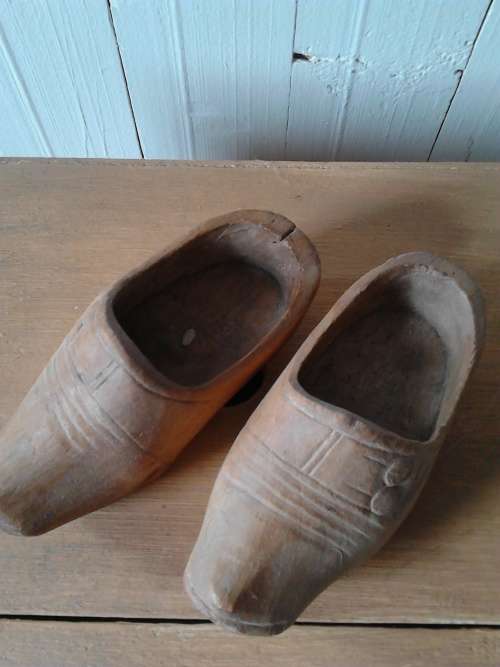 Very pretty set of wooden shoes klompe