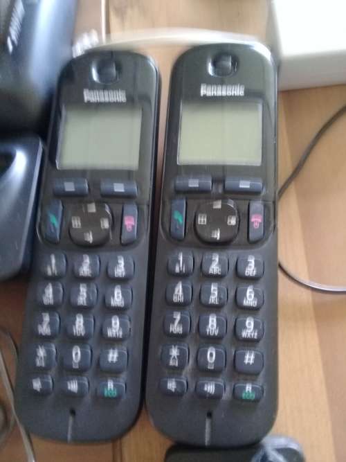 Wireless Panasonic telephones.