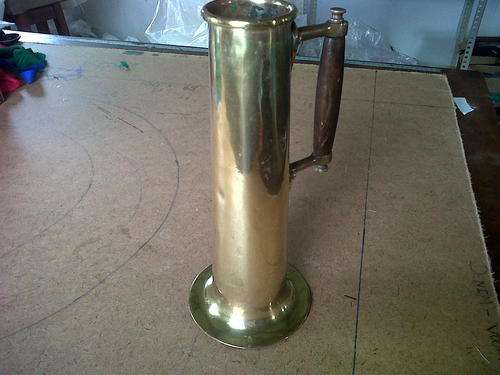SOLID BRASS TANKARD