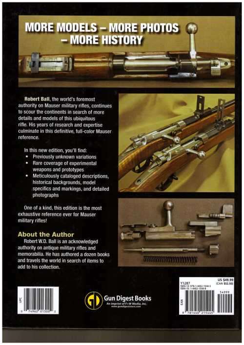 Mauser Military Rifles of the World 5th Edition Hardcover Robert W.D. Ball
