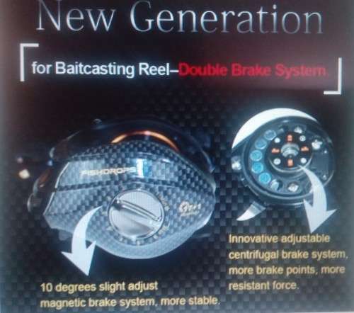 Fishdrops LB200 Bait casting Reel 18 Ball Bearings Carp Fishing Reel Right Hand