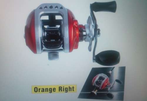 LV100 Baitcasting Reel 10+1 Ball Bearings Carp Fishing Gear Right Hand Fishing reel ORANGE