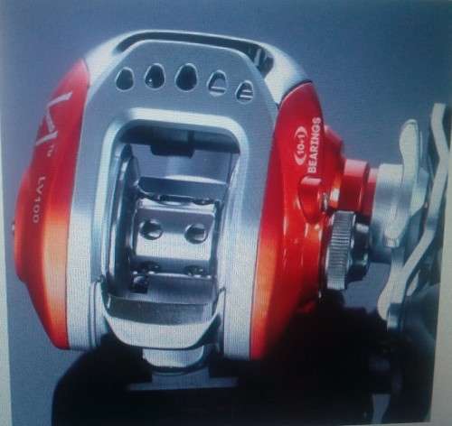 LV100 Baitcasting Reel 10+1 Ball Bearings Carp Fishing Gear Right Hand Fishing reel ORANGE