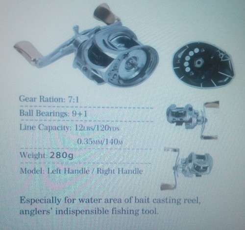 Baitcasting Fishing Reels Right Hand Magnetic Tuned Brake Low Profile 9BB + one-way clutch bearing