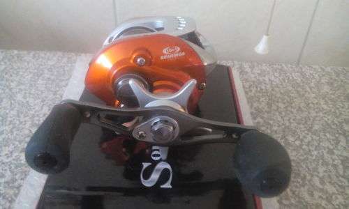 LV100 Baitcasting Reel 10+1 Ball Bearings Carp Fishing Gear Right Hand Fishing reel ORANGE