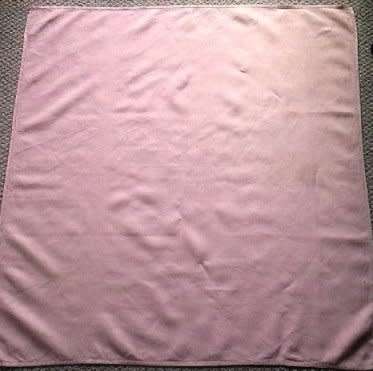 Small pink vintage linen tablecloth / centre piece